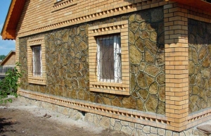 Облицовка фасада камнем